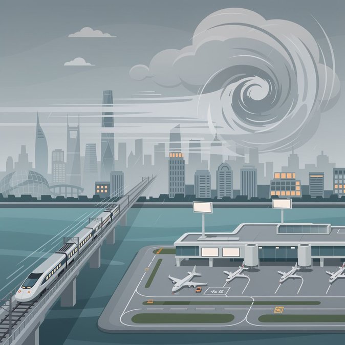 Le typhon « Bavi » provoque l'annulation de 387 vols aux aéroports de Pudong et Hongqiao à Shanghai