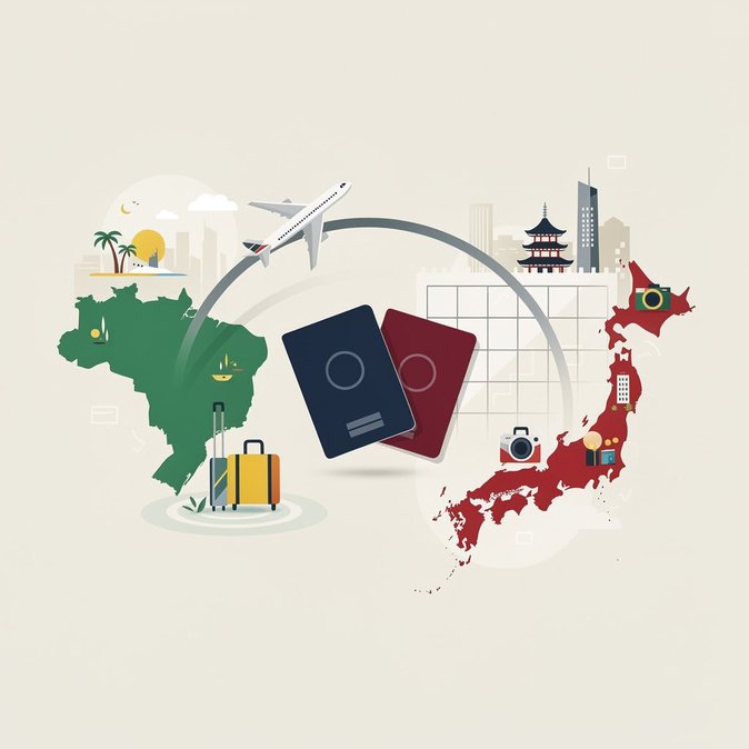 Brazil and Japan Extend Reciprocal Short-Stay Visa Waiver to 2029