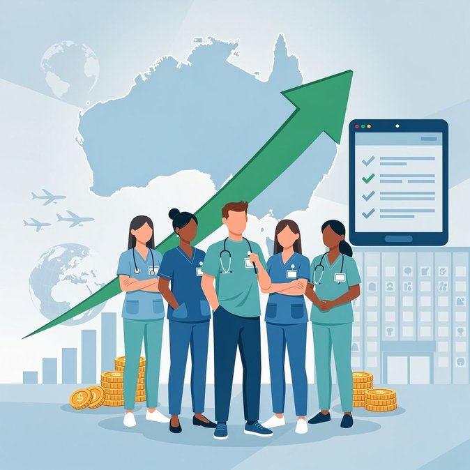 L'Australie revalorise les salaires minimaux des infirmiers à partir du 1er août 2026, renforçant ainsi l'attractivité et la fidélisation des professionnels de santé migrants