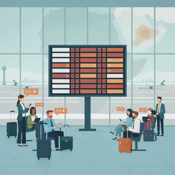 Dozens of Flights Delayed or Cancelled at Dubai and Abu Dhabi Airports as Regional Tensions Bite