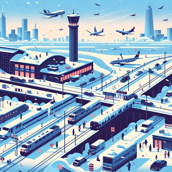 Nationwide Ice & Snow Snarl Belgian Planes and Trains as Workers Return from Holidays