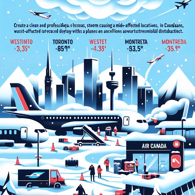 Snow-day gridlock: 117 flight delays and 26 cancellations snarl Canadian airports