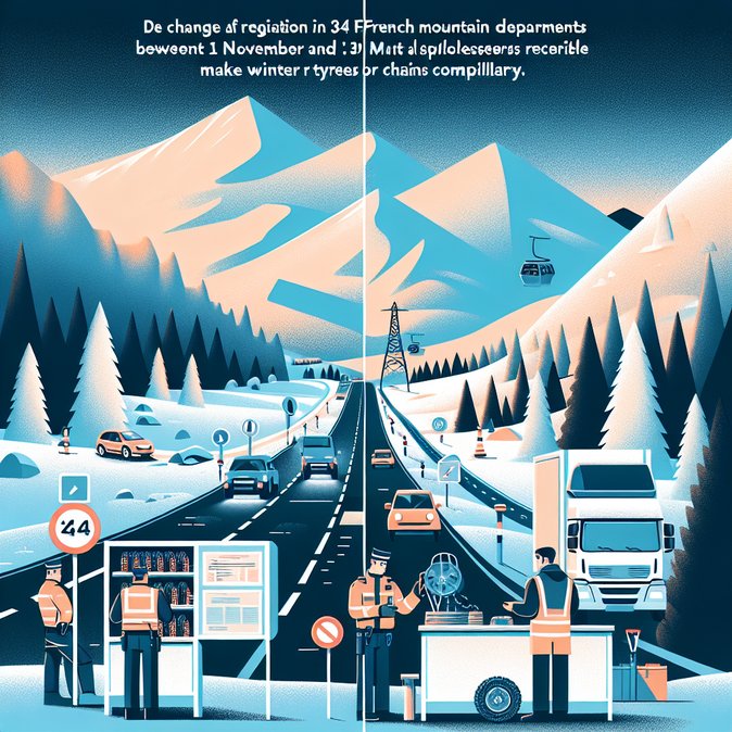 Winter-tyre rule enters force across French mountain regions