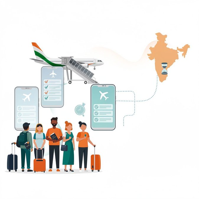 L'Inde rend obligatoire la carte de débarquement numérique pour tous les voyageurs étrangers et titulaires de la carte OCI