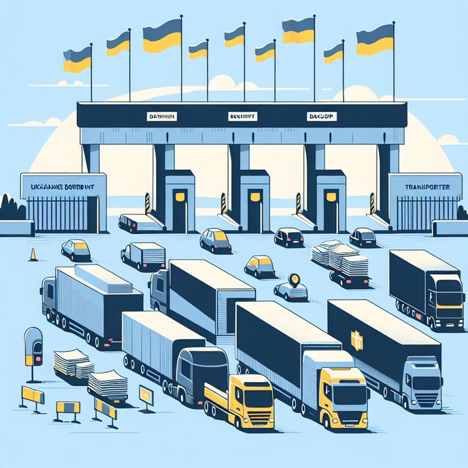 Ukrainian crossings into Poland report short queues but warn of customs-IT outages