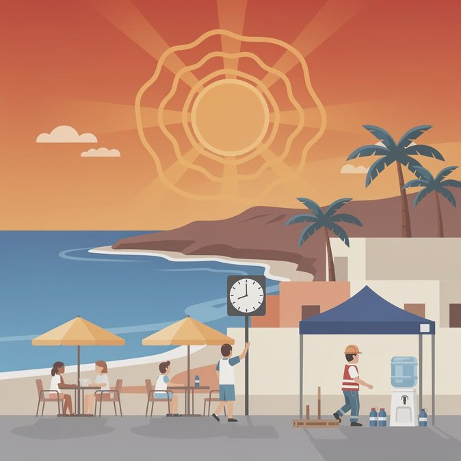 Canary Islands declare heat-wave pre-alert from 23 July; travellers advised to adjust itineraries