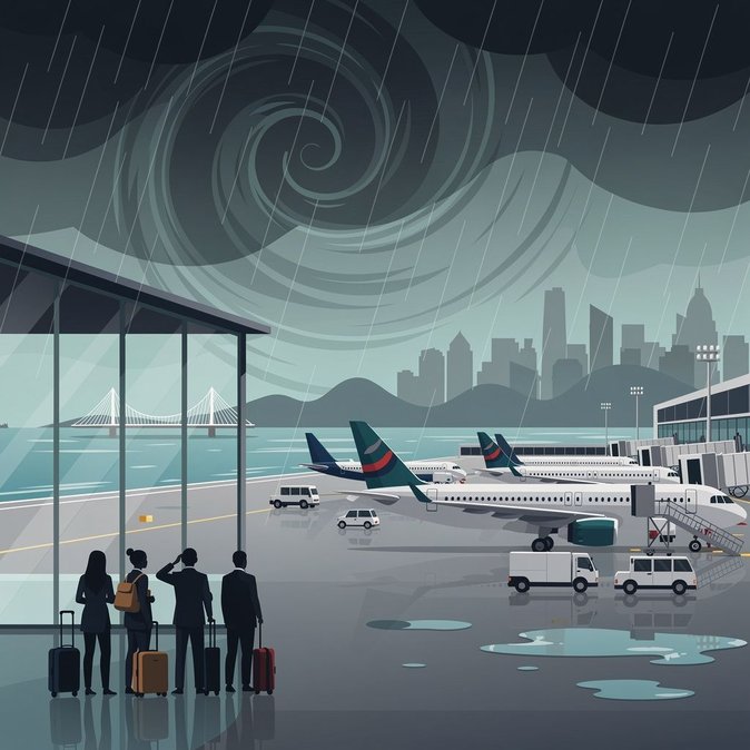 Le typhon Bavi entraîne l'annulation de plus de 130 vols à destination et en provenance de Hong Kong