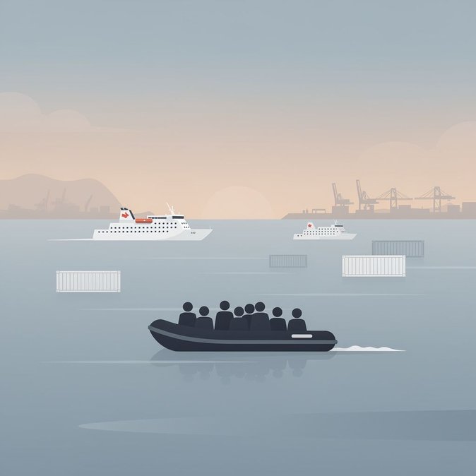 Datos del Canal muestran las primeras travesías en pequeñas embarcaciones en una semana con la llegada de 172 personas