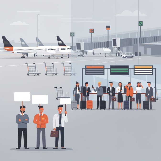 Nation-wide 24-hour airport ground-staff strike cancels more than 300 flights across Italy