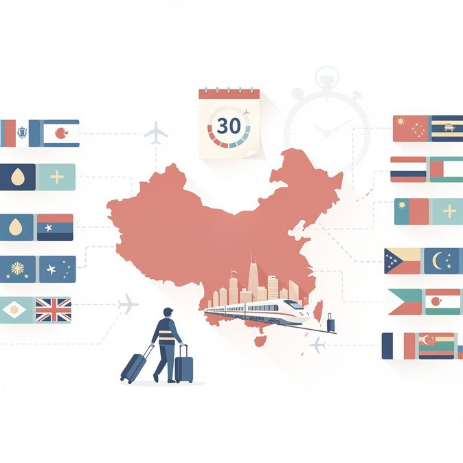 Actualización del programa de exención de visa de 30 días en China: ahora 50 países son elegibles tras la revisión de mitad de año