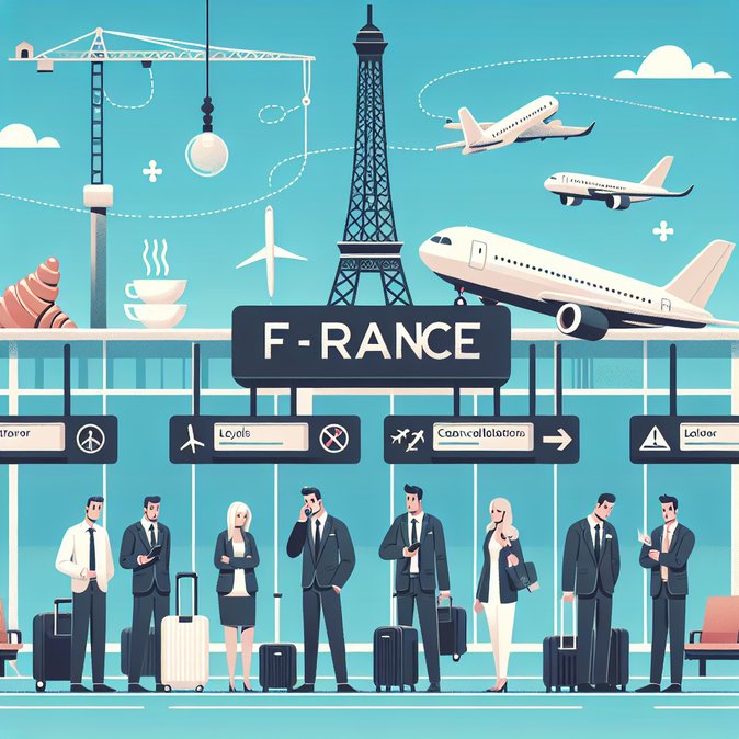 Storm “Jorty” Triggers 851 Flight Delays and 53 Cancellations at French Airports