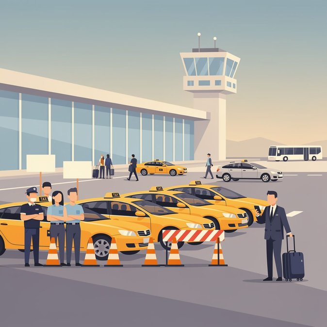 Taxi drivers threaten indefinite strike at Pafos Airport from 25 September