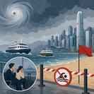 Strong monsoon signal and red-flag beach closures create weekend travel advisory for Hong Kong visitors