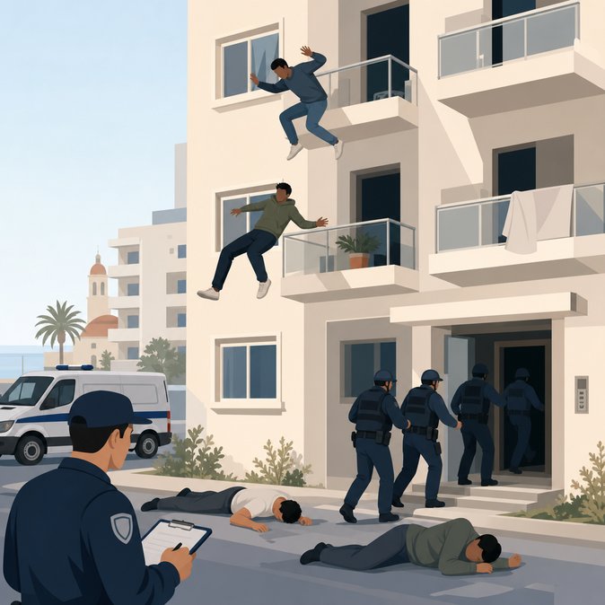 Une descente contre des migrants à Larnaca se termine par une chute mortelle, suscitant un examen des méthodes d'intervention à Chypre