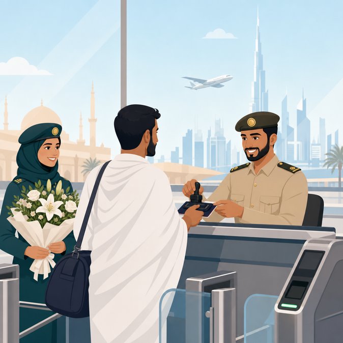 Dubai greets returning Hajj pilgrims with commemorative passport stamp