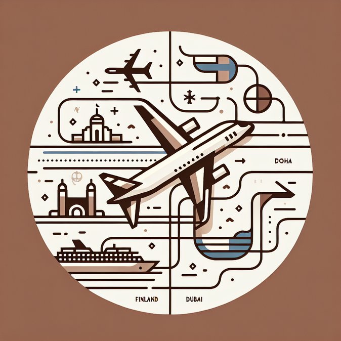 شركة فين إير توقف رحلاتها إلى الدوحة ودبي حتى أواخر مارس بسبب إغلاق الأجواء الخليجية