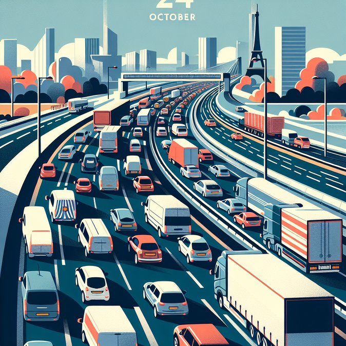 Bison Futé Issues ‘Red’ Alert for Île-de-France Roads as All-Saints Holiday Exodus Begins