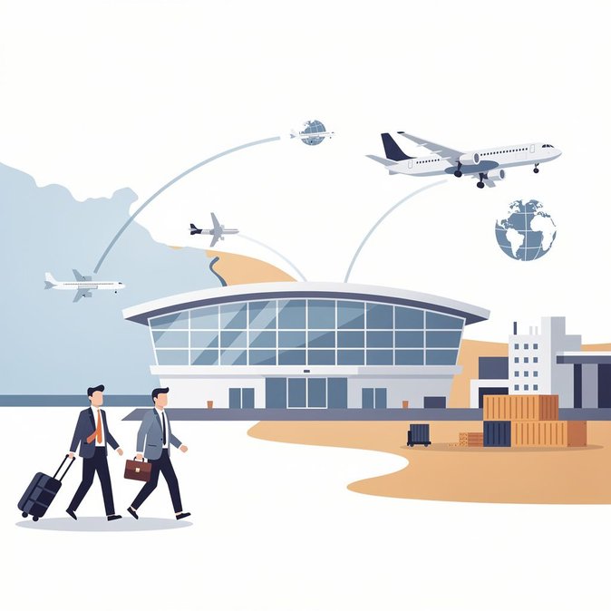 El aeropuerto de Bhogapuram, de nueva construcción, aprobado como el más reciente punto de control internacional de inmigración en India