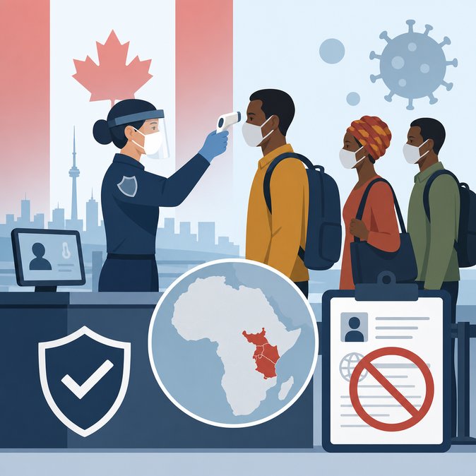 Canada imposes temporary Ebola-related border measures for recent travellers from Central Africa