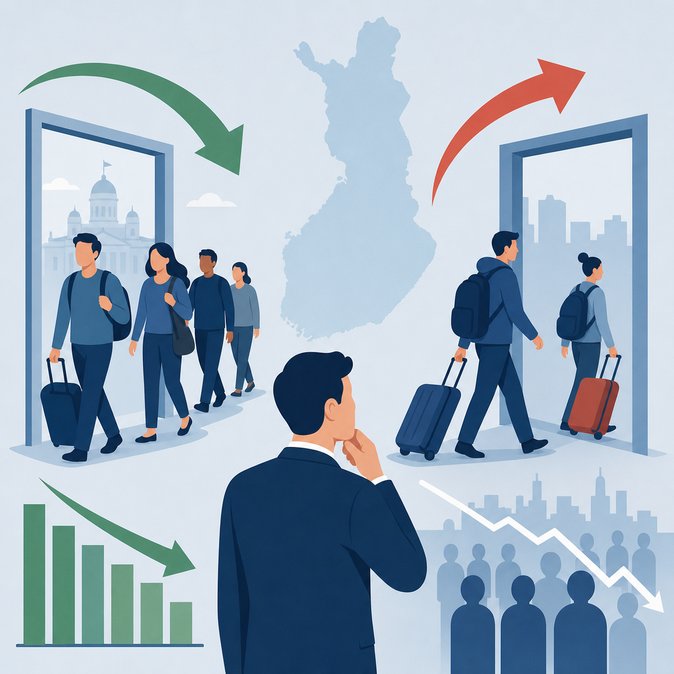 Official Statistics: Immigration to Finland Fell by 20 % in 2025, Net Gain Still 31 000