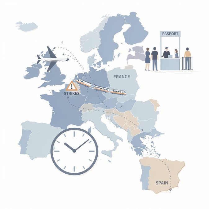 Le Royaume-Uni met à jour ses conseils de voyage pour l’Espagne et signale des perturbations dans le transit en France
