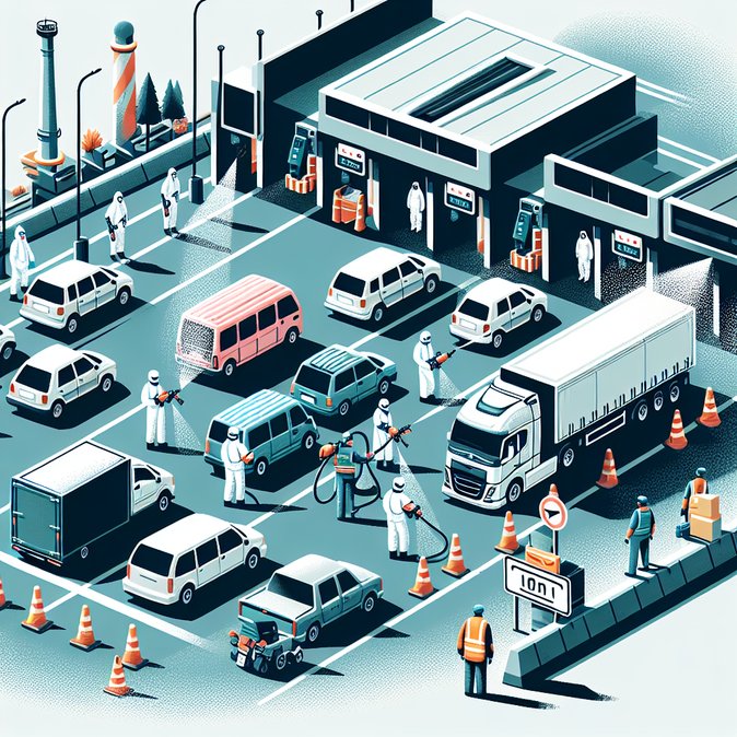 Vehicles disinfected at Cyprus crossing points as foot-and-mouth controls tighten