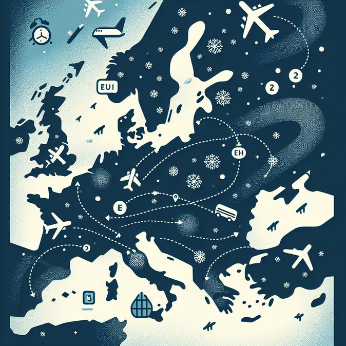 Europe-wide snow chaos: 196 French flights scrapped, 371 delayed