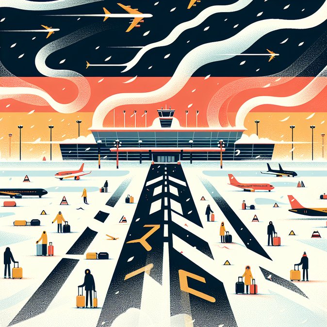 Winter storm triggers 200-plus flight delays and cancellations across German hubs