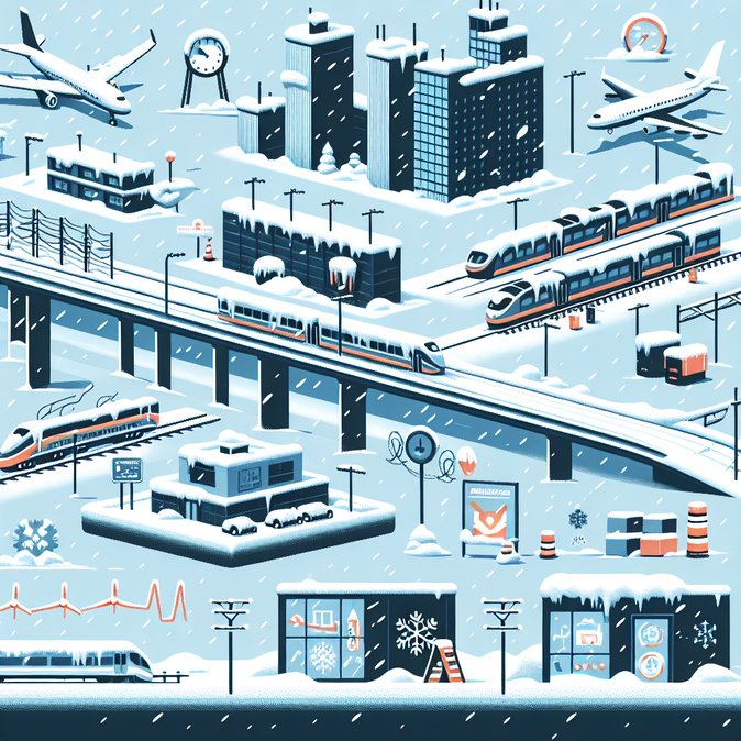 Blizzard paralyses Poland’s S-7 corridor, disrupting road, rail and air travel