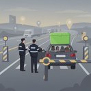 سائق توصيل طعام يُقبض عليه أثناء نقل مهاجرين أفغان في مقاطعة إلك
