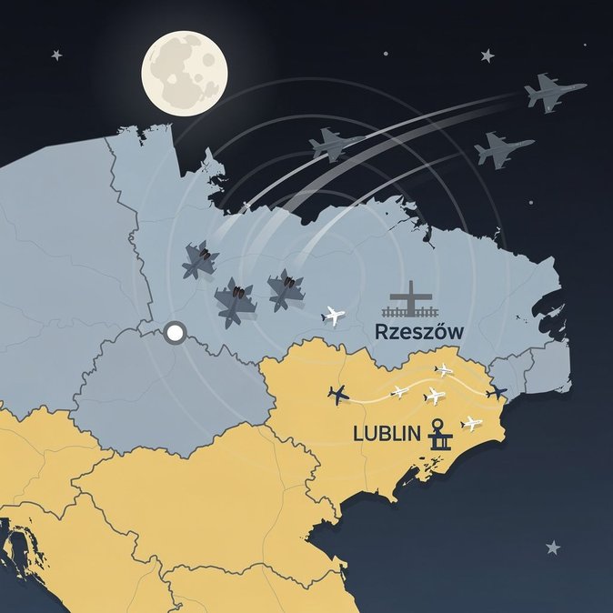 Poland Scrambles Fighters and Issues Civil Alert Near Ukraine Border