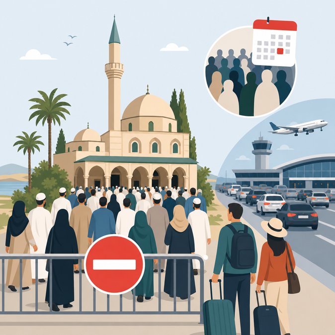 Hala Sultan Mosque closes to visitors during Eid al-Adha pilgrimage surge