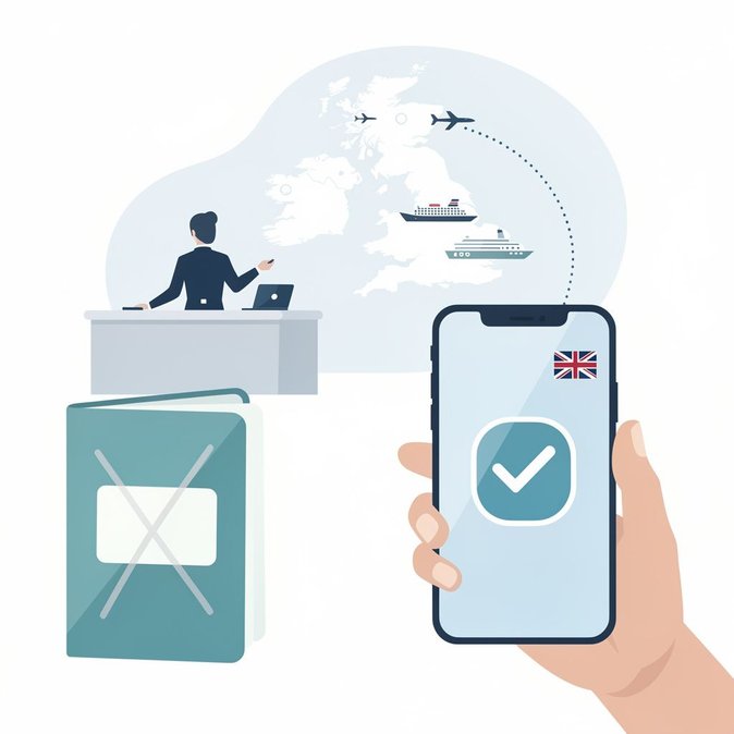 المملكة المتحدة تعتمد التأشيرات الرقمية بالكامل وتلغي الملصقات الورقية – ماذا يعني ذلك للمسافرين من أيرلندا؟