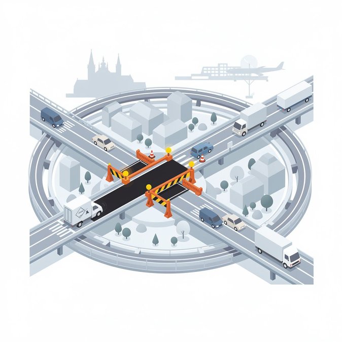 Weekend Closure of D0 Exit 16 Adds Detours for Corporate Traffic South-East of Prague
