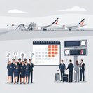 Cinco sindicatos de tripulantes de vuelo franceses convocan huelga nacional durante las vacaciones escolares del 17 al 21 de octubre