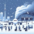 Snowstorm paralyses Canadian air network with 300+ flight disruptions in a single day
