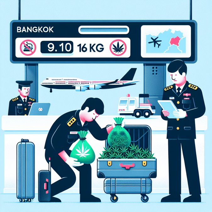 Hong Kong Customs Seizes 16 kg of Cannabis from Bangkok Arrivals, Highlights Tightened Passenger Profiling