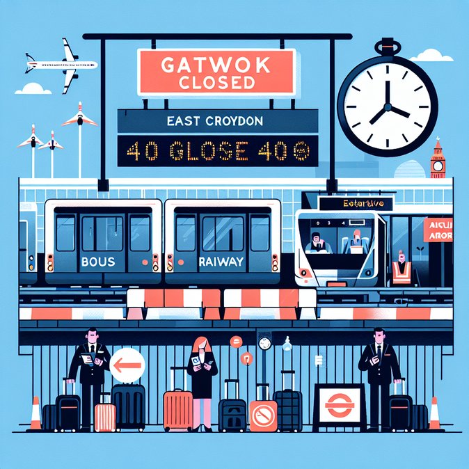 Weekend Engineering Works Sever Rail Link to Gatwick Airport