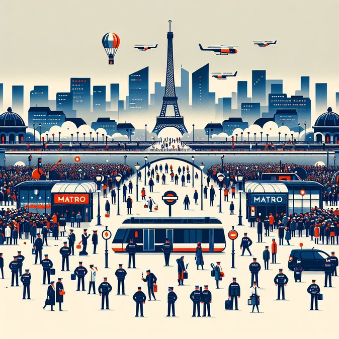 Paris deploys 10 000 police and offers free night-time transport for New Year’s Eve