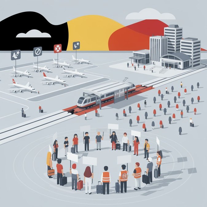 Comienza huelga nacional de tres días por austeridad, afecta aeropuertos y transporte público en Bélgica