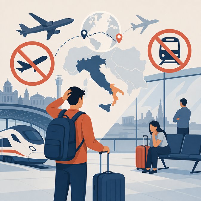 Italy’s 24-Hour Transport Strike Disrupts Flights for Indian Travellers