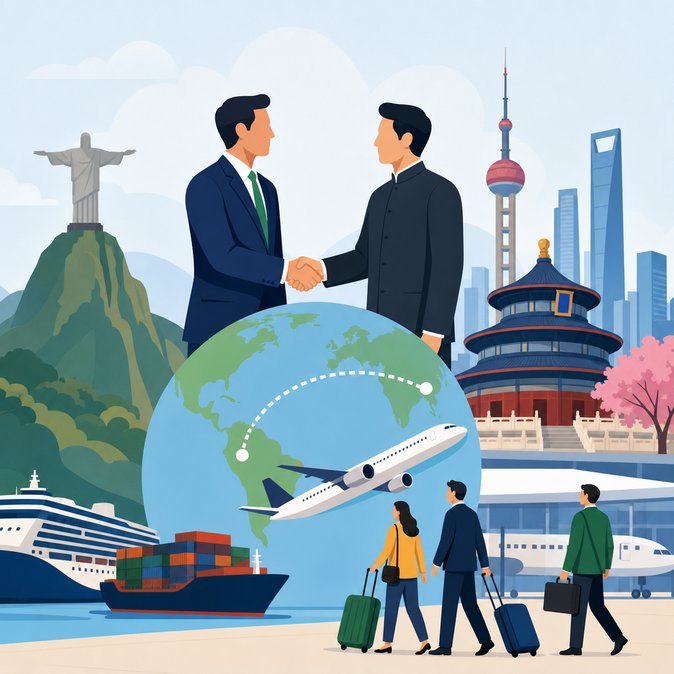 Brasil lanza ofensiva turística en China tras eliminar el requisito de visa
