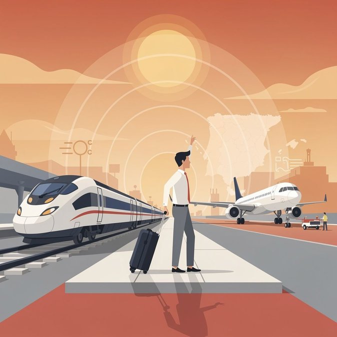 الهيئة الإسبانية للأرصاد الجوية تصدر ثالث تحذير من موجة حر هذا الصيف وتحذر المسافرين من درجات حرارة تصل إلى 44-45 درجة مئوية