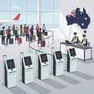 Corte de 14 horas en las puertas electrónicas obliga a controles manuales de pasaportes en tres aeropuertos principales de Australia