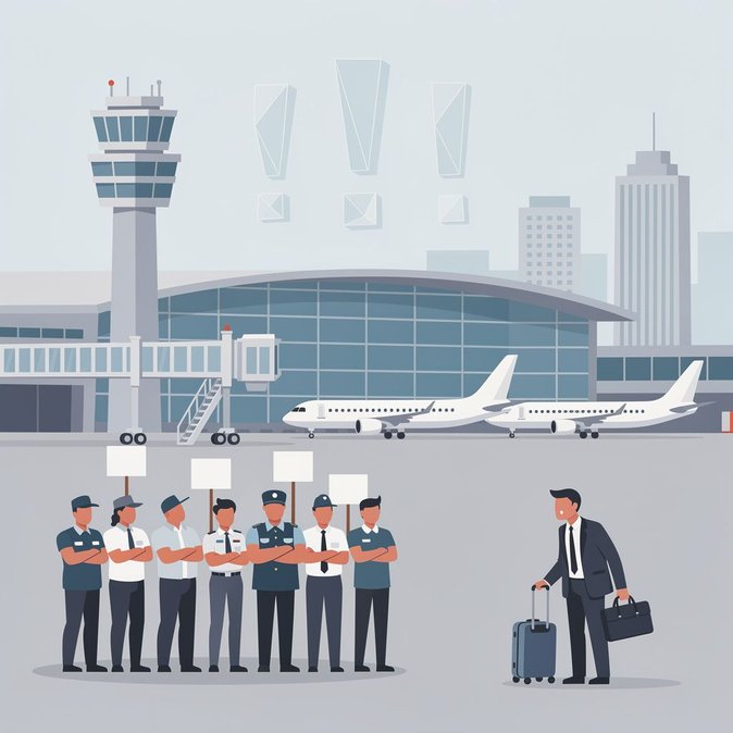 Prague Airport Workers Declare Strike Readiness—Operations Remain Normal