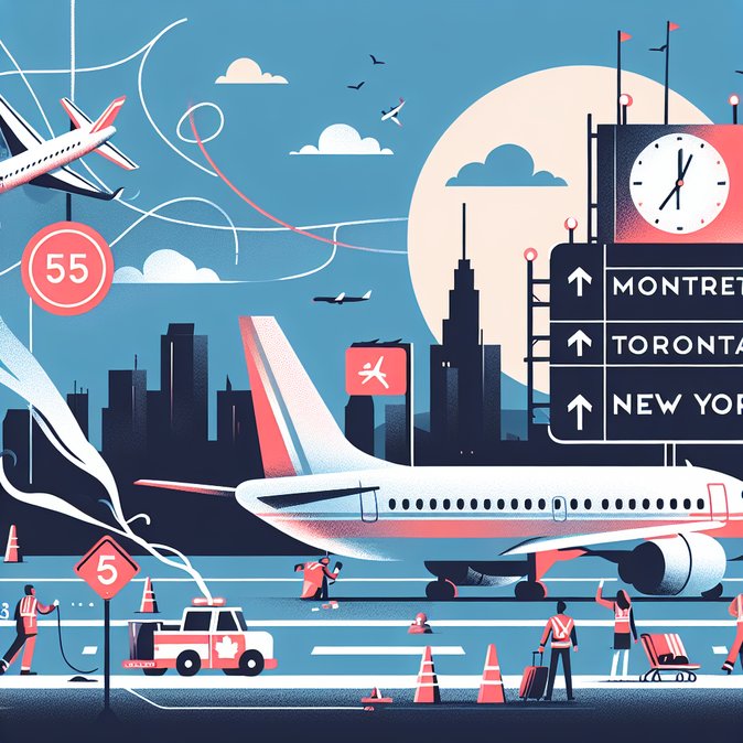 加拿大航空快线在拉瓜迪亚机场坠机事件引发跨境旅行网络震荡