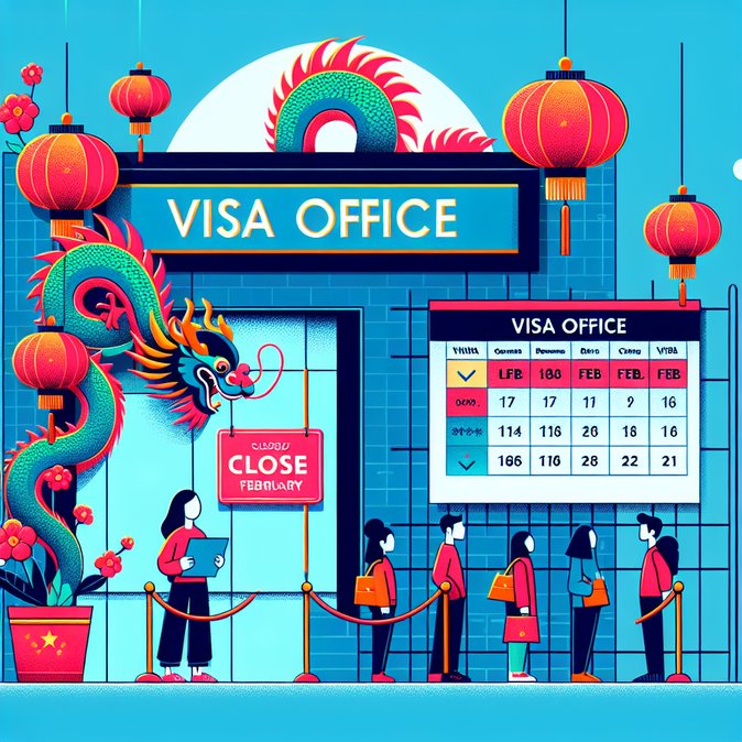 Chinese Consulate in Los Angeles to Suspend Visa Services 16–18 February
