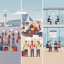 Trois grèves distinctes dans les aéroports frappent l’Espagne le 16 octobre — La grève du personnel au sol de Barcelone entre dans son troisième mois