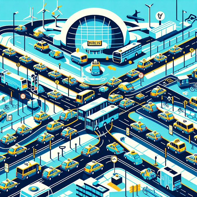 Taxi ‘Slow-Drive’ Protest Around Dublin Airport Triggers Peak-Hour Gridlock