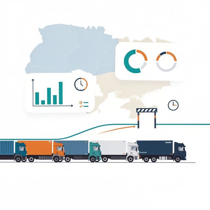 Real-time queue tracker shows Korchova–Krakivets worst bottleneck for Poland-bound drivers